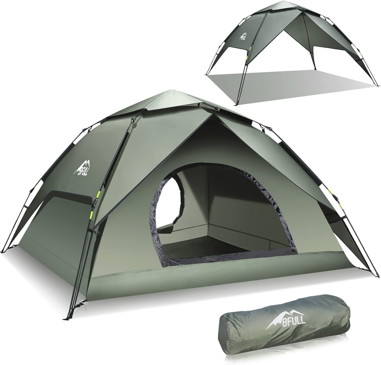 Instant Pop Up Tents for Camping, 2-3 Person Camping Tent Automatic 60s Setup Dome Tent