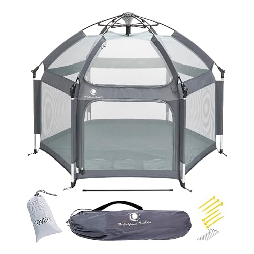 POP 'N GO Baby Playpen - Indoor & Outdoor Playpen for Babies and Toddlers - Baby Beach Tent, Foldable, Portable W/Canopy, Travel Bag