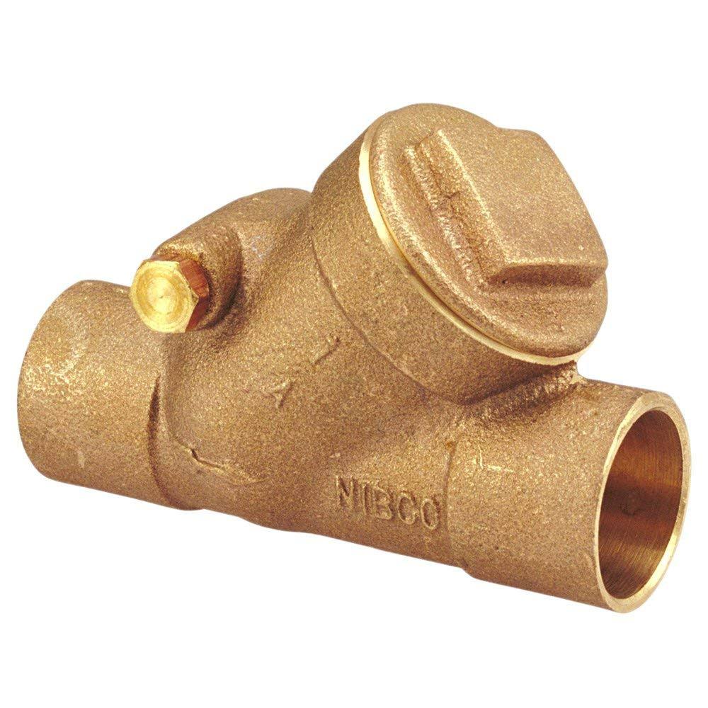 Nibco S-413-Y Cast Bronze Check Valve, Silent CHECK, Class 125, PTFE SEAT, 3/8x22