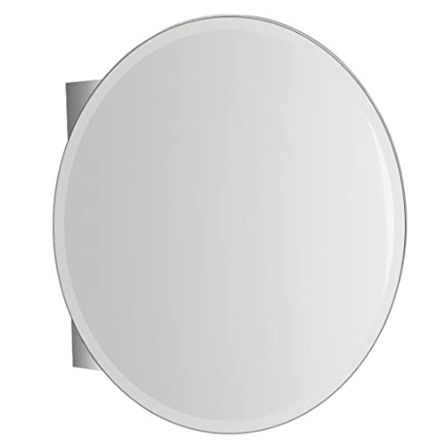 Round Bathroom Mirror Cabinet, Bathroom Wall Storage Cabinet Mirror Medicine Cabinet, Medicine Cabinets for Bathroom with Mirror