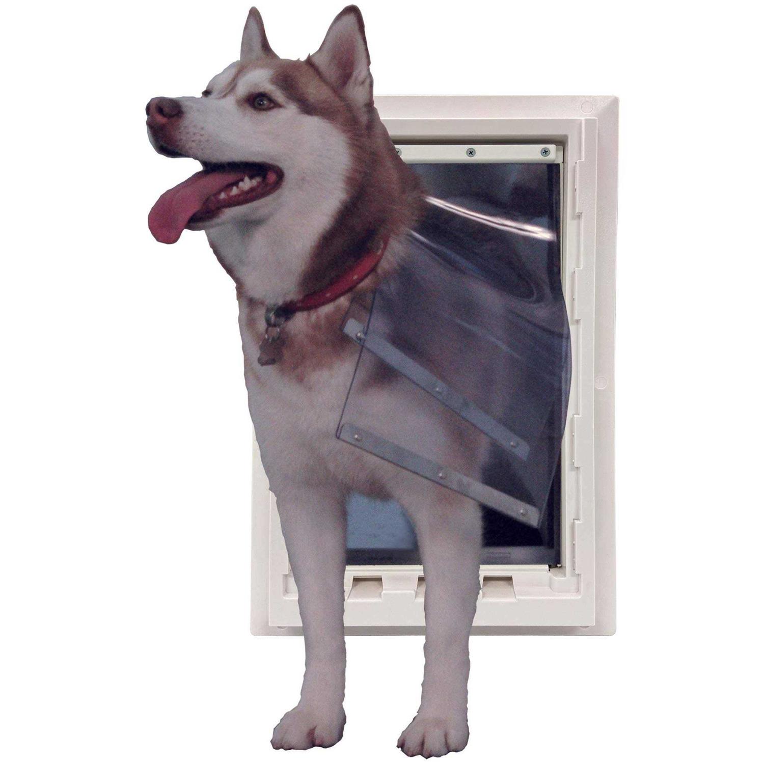 Ideal Pet Products Wall Entry Pet Door Double Flap for Walls with Built-in Telescoping Tunnel and Lock-Out Slide - Pet Supplies online store