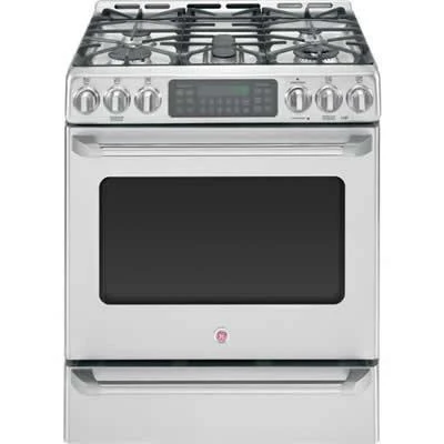 GE Café�?Series Slide-In Front Control Dual-Fuel Range with Baking Drawer - CC2S985SETSS