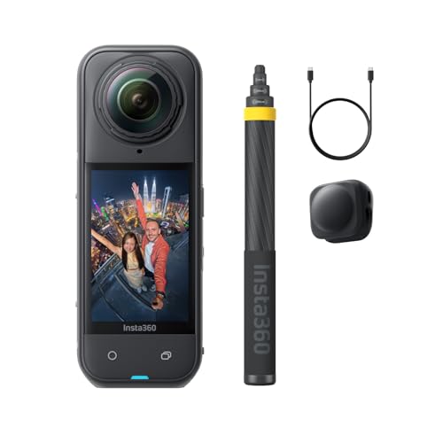 Insta360 X5 No Drone No Problem Bundle- Waterproof 8K 360° Action Camera, Leading Low Light, Invisible Selfie Stick Effect
