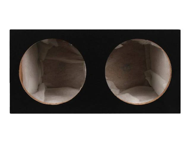 Belva Dual 12-Inch Car Subwoofer Box Sealed 3/4-Inch MDF Prelined Polyfil MDFD12