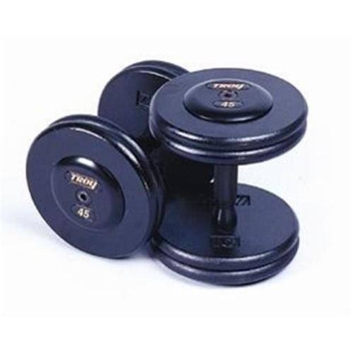 Troy Barbell PFDC-025R One Pair Pro-Style Fix Dumbbells with Contoured Handles - 25 Pounds each - Sold as Pairs