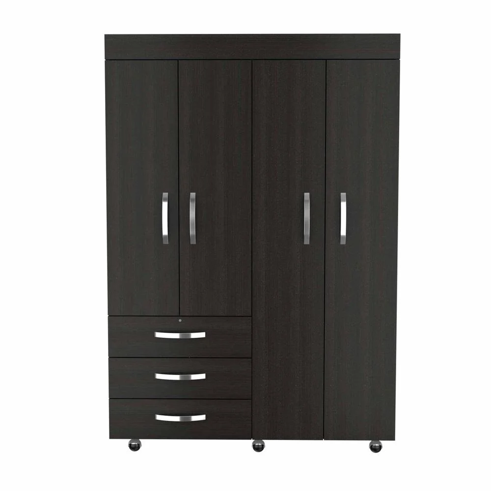 FM FURNITURE LLC Janeiro Armoire ,Black