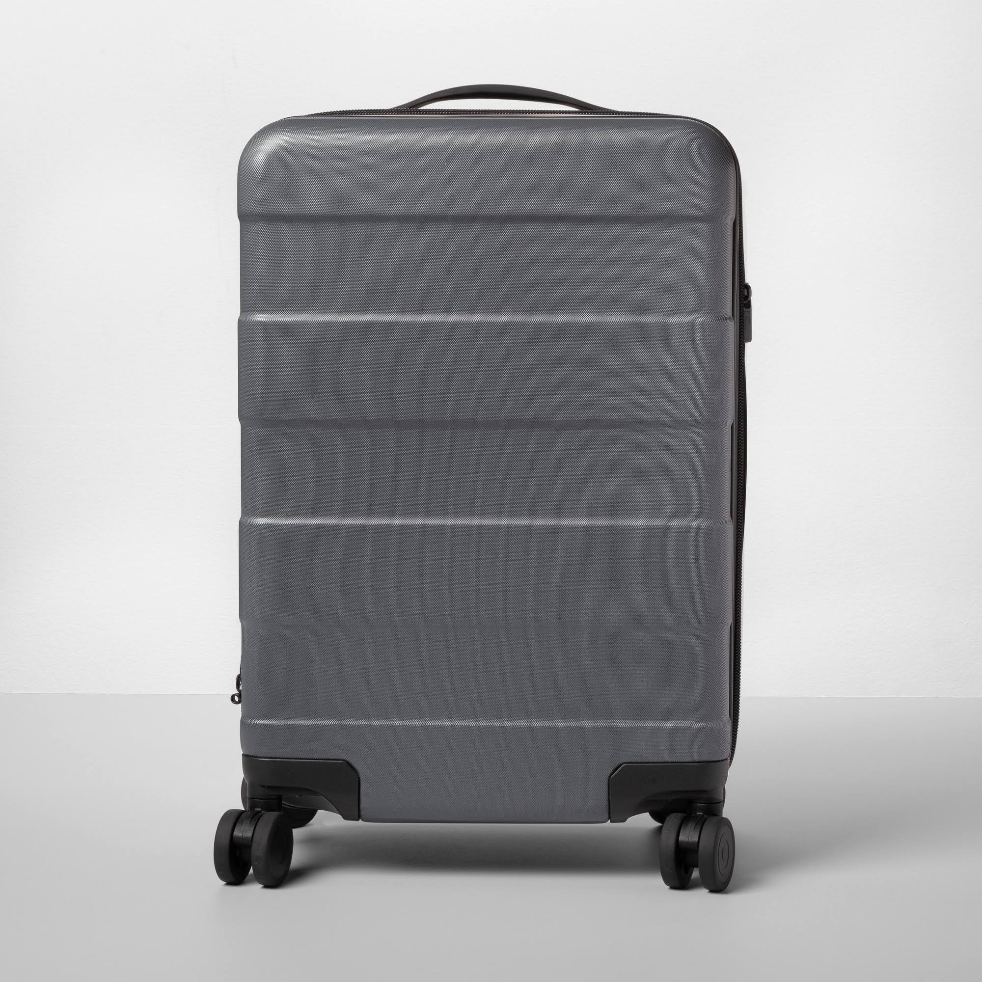 Hardside 20x22 Carry on Spinner Suitcase Dark Gray - Made by Design