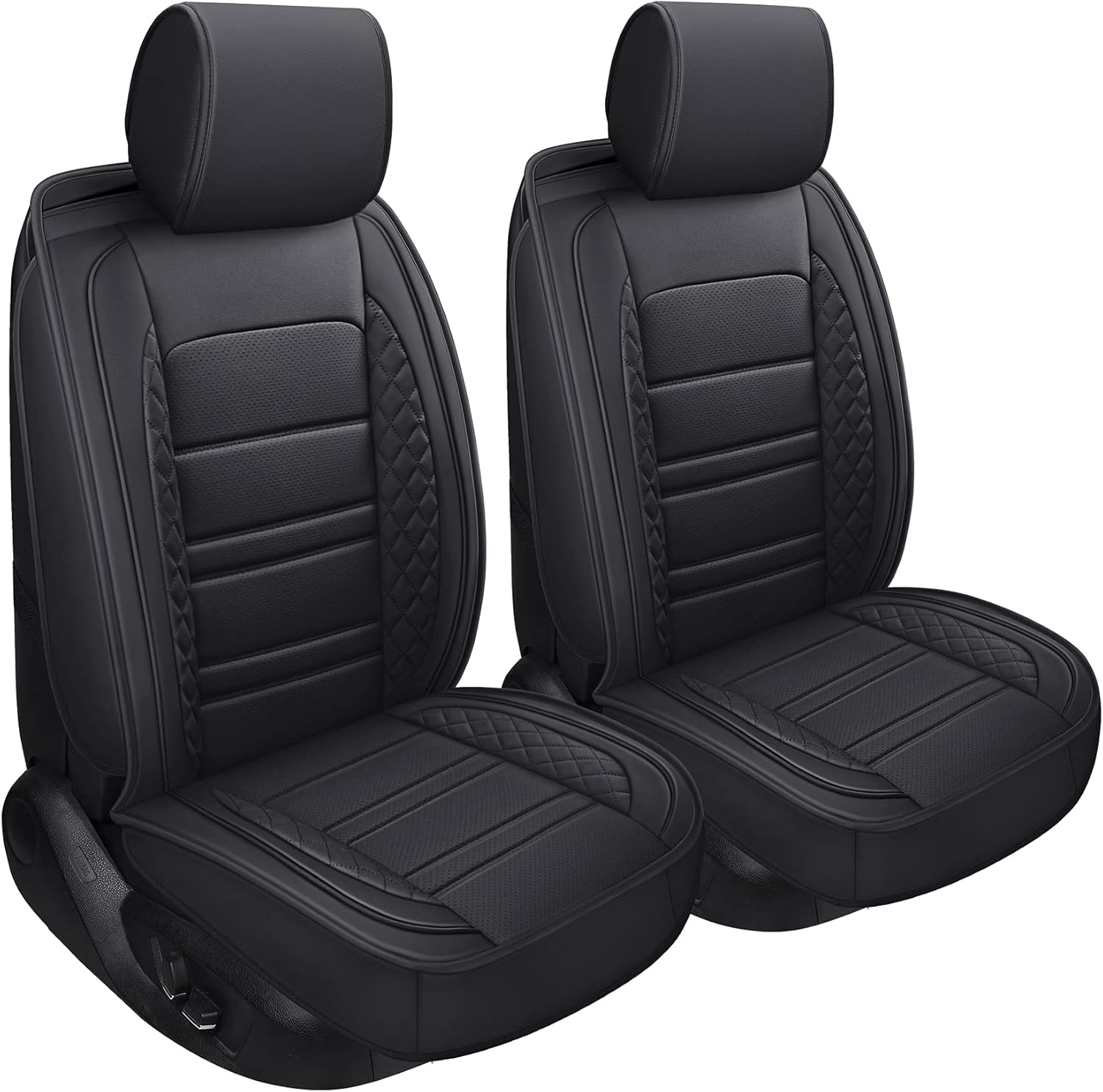 SPEED TREND Leather Car Seat Covers, Premium PU Leather & Universal Fit for Auto Interior Accessories