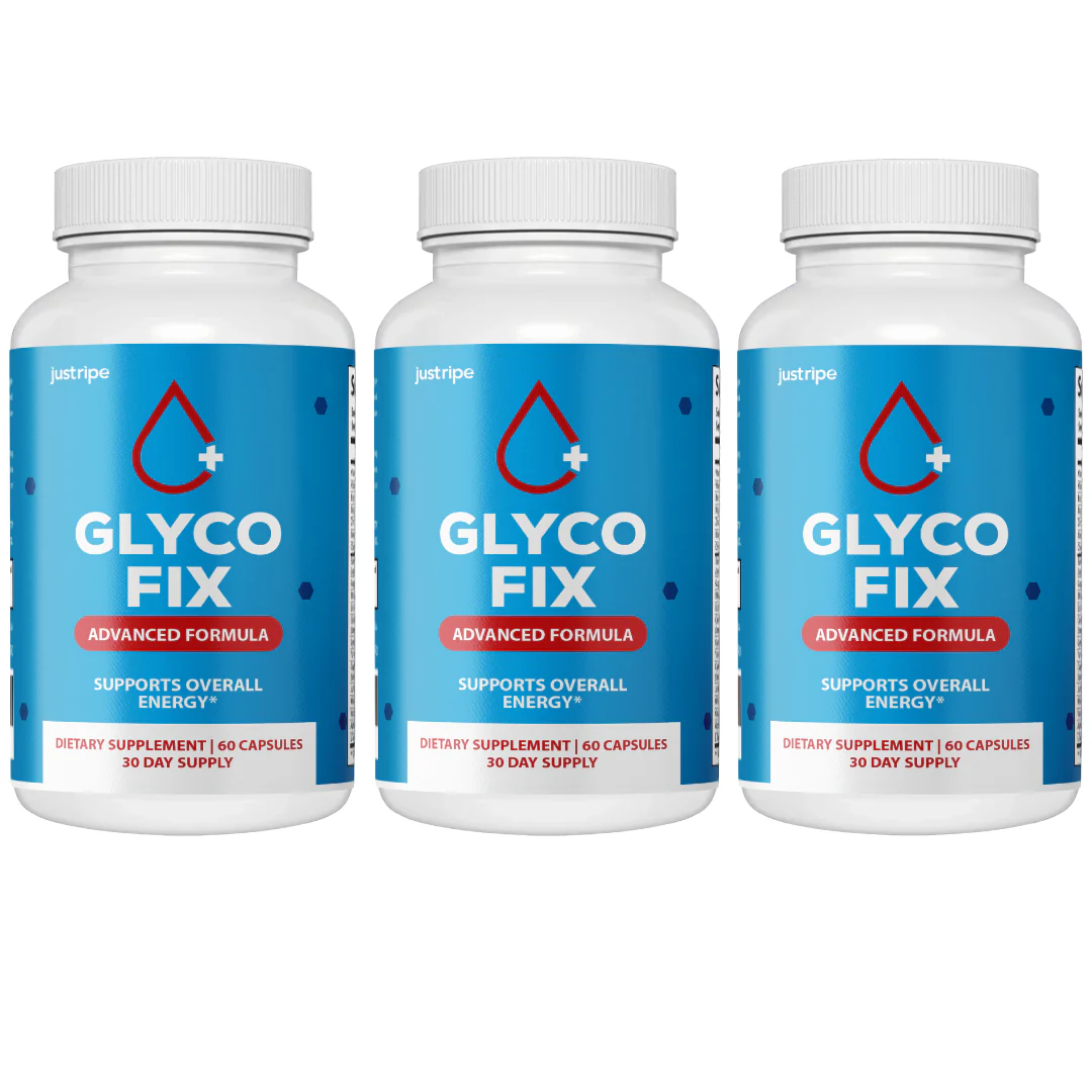 GlycoFix Blood Health Support Dietary Supplement - 3 Bottles - Kansas Nuitrition - HNZSDS