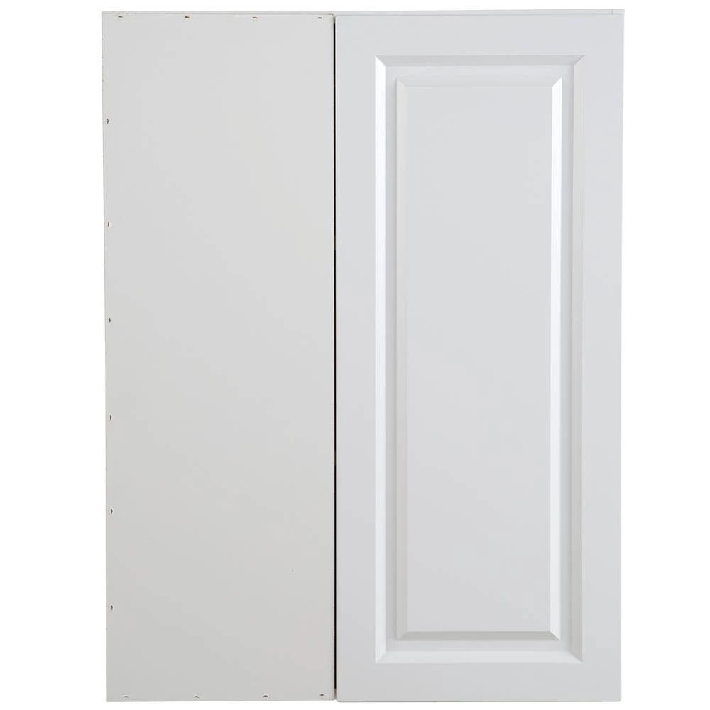 Hampton Bay Benton Assembled 27x36x12.5 in. Blind Wall Corner Cabinet in White