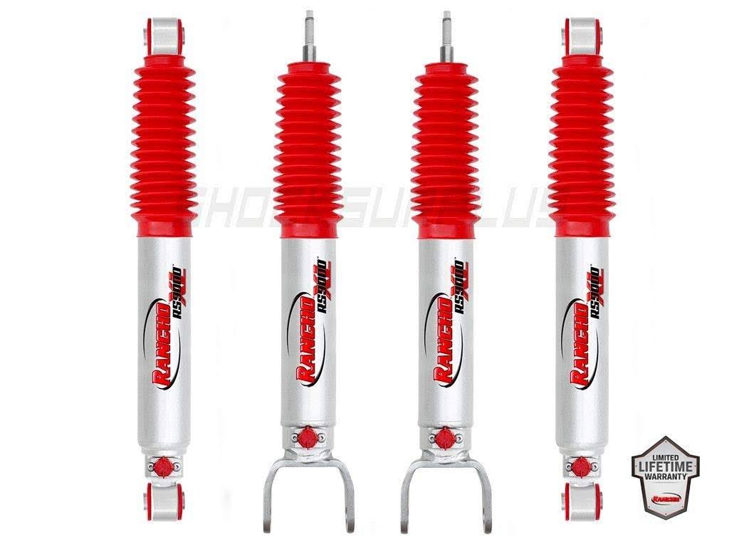Rancho RS9000XL Adjustable Shocks Set 2006-2010 Hummer H3 4WD w/4x22 Lift