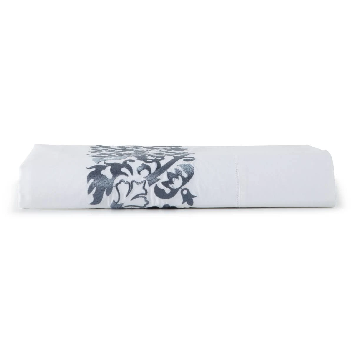 Sferra Saxon Flat Sheet, King - Indigo