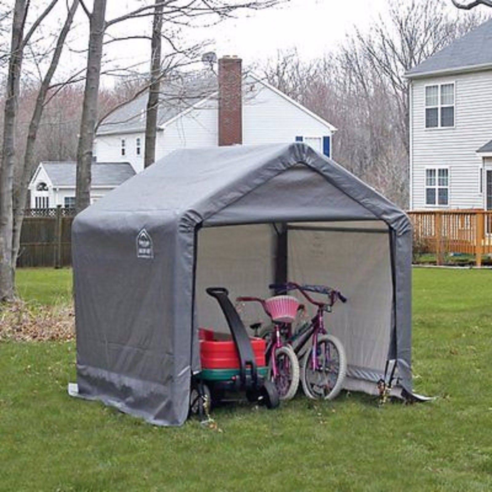 Shelter Logic Shed-in-a-Box Canopy Storage Shed - 6&acute; x 6&acute;