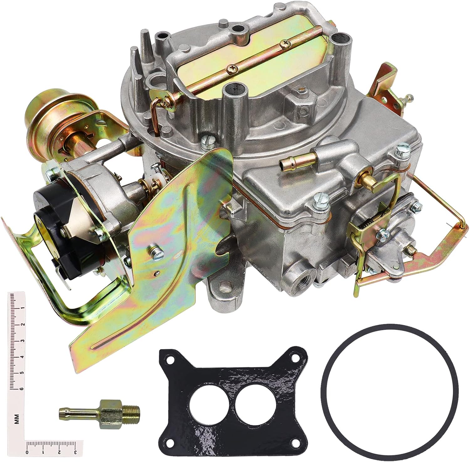THUNDERMINGO 2 Barrel Carburetor Carb 2100 2150 A800 Fits For Ford 289 302 351 Mustang Cu Jeep Engine F100 F250 F350 Jeep 360 Cu Electric Choke Carb