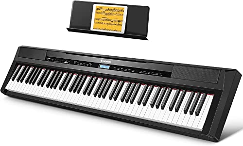Donner DEP-20 Beginner Digital Piano 88 Key Full Size Weighted Keyboard, Portable Electric Piano with Furniture Stand, 3-Pedal Unit