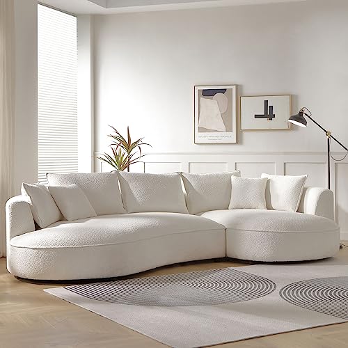 128.74" Modern Sectional curved Sofa Couch for Living Room