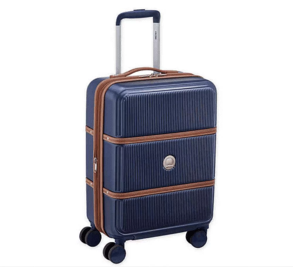 DELSEY Paris Chatelet Hard+ Hardside Carry-on Spinner Suitcase, Navy Blue, 19-Inch
