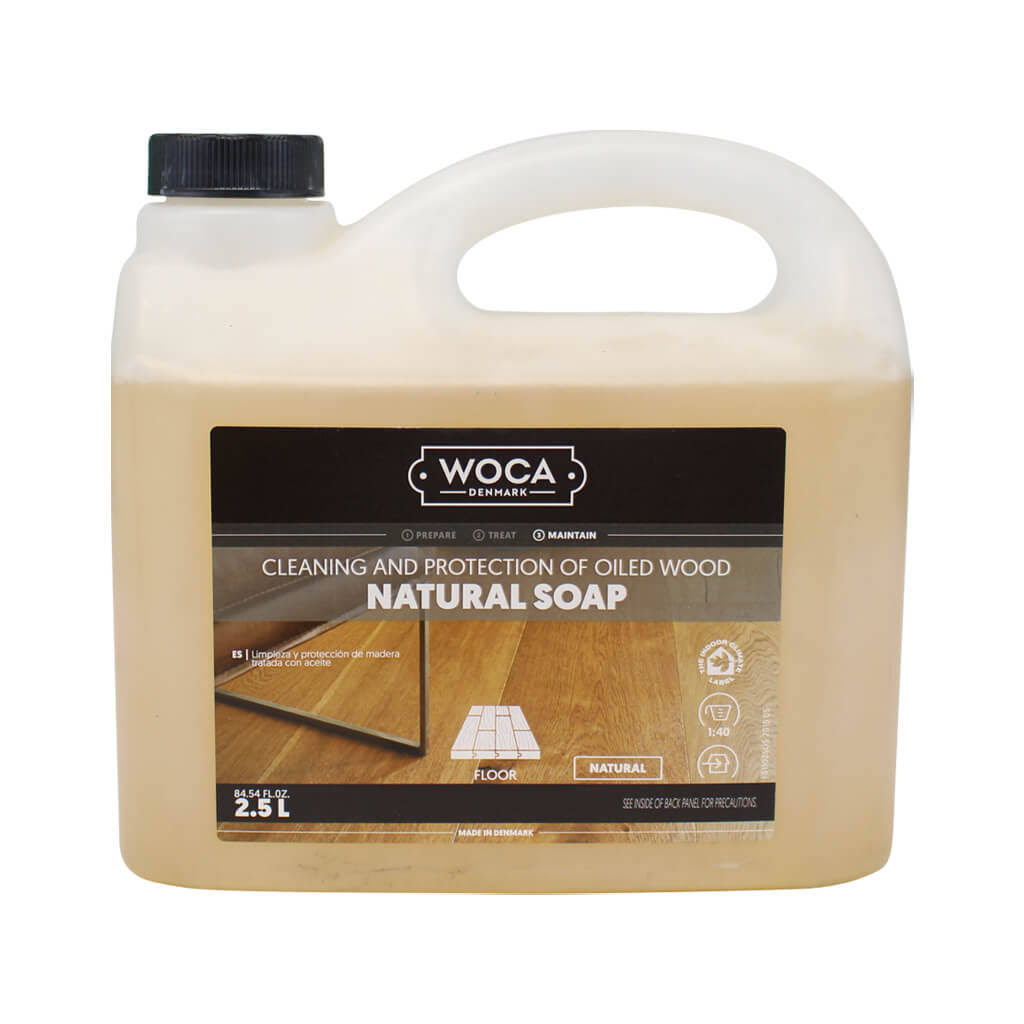 WOCA Soap Natural Concentrate, 2.5-Liter - for Routine Cleaning