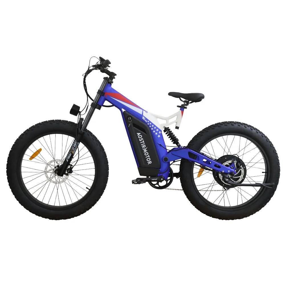 AOSTIRMOTOR 26" 1500W Electric Bike Fat Tire P7 48V 20AH Removable Lithium Battery for Adults S17-1500W - Curated Treasures Market