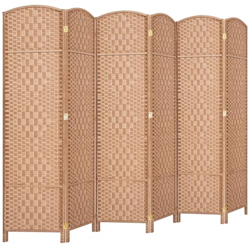 Room Divider, Room Dividers and Folding Privacy Screens, 16in Privacy Screen, 6 Panel Temporary Wall Partitions, 6ft Space Separation Panel Screen