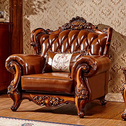 European-Style Leather Sofa