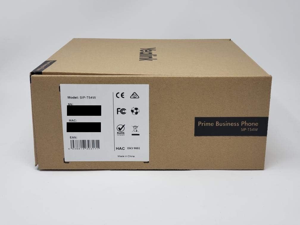 Yealink SIP-T54W Gigabit Bluetooth WiFi IP Phone, Power Adapter Not Included (New, Open Box)