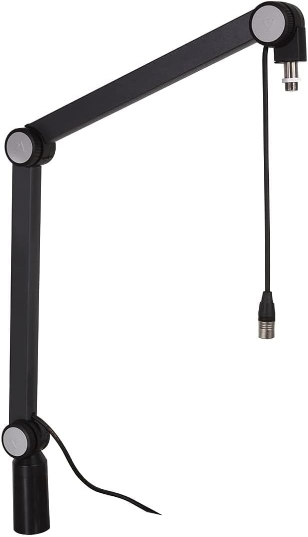 THRONMAX Caster Adjustable Microphone Boom Arm Stand, Made of Aluminium For Broadcasting Studio, youtubers