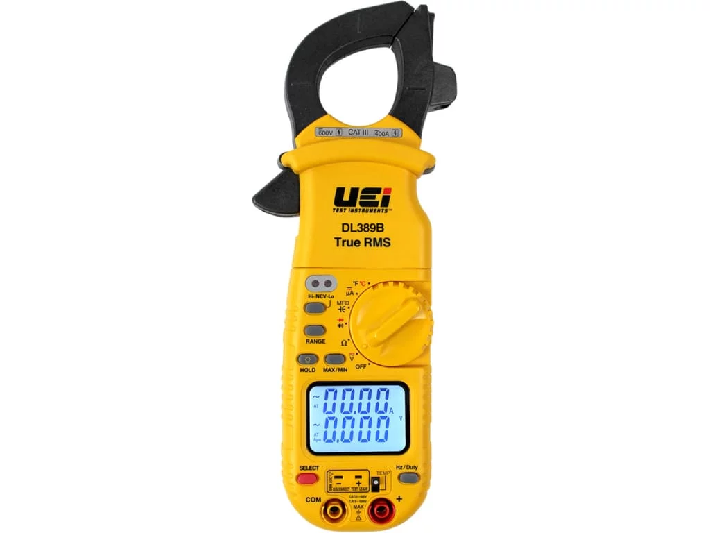 UEI DL389B Dual Display HVAC Clamp Meter