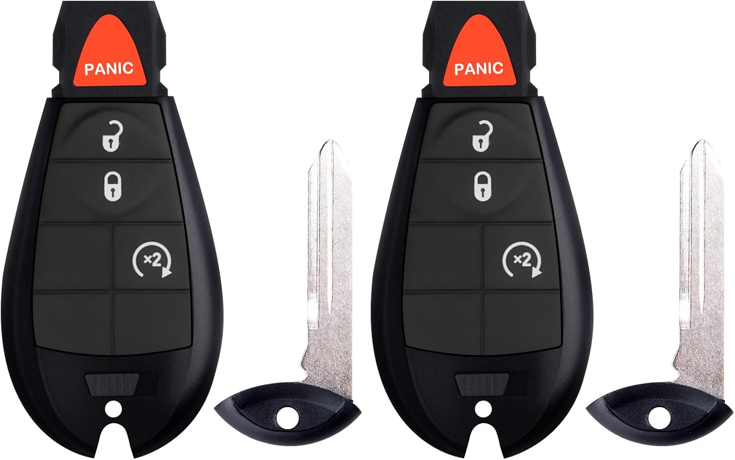 Key Fob Replacement Compatible for Jeep Grand Cherokee Commander Keyless Entry Remote Start Control Dodge Ram 1500 2500 3500 Truck Pickup 2019-2012
