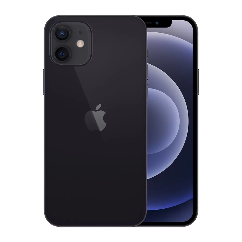 Restored iPhone 12 64GB Black - Unlocked (Refurbished) - Curated Treasures Market