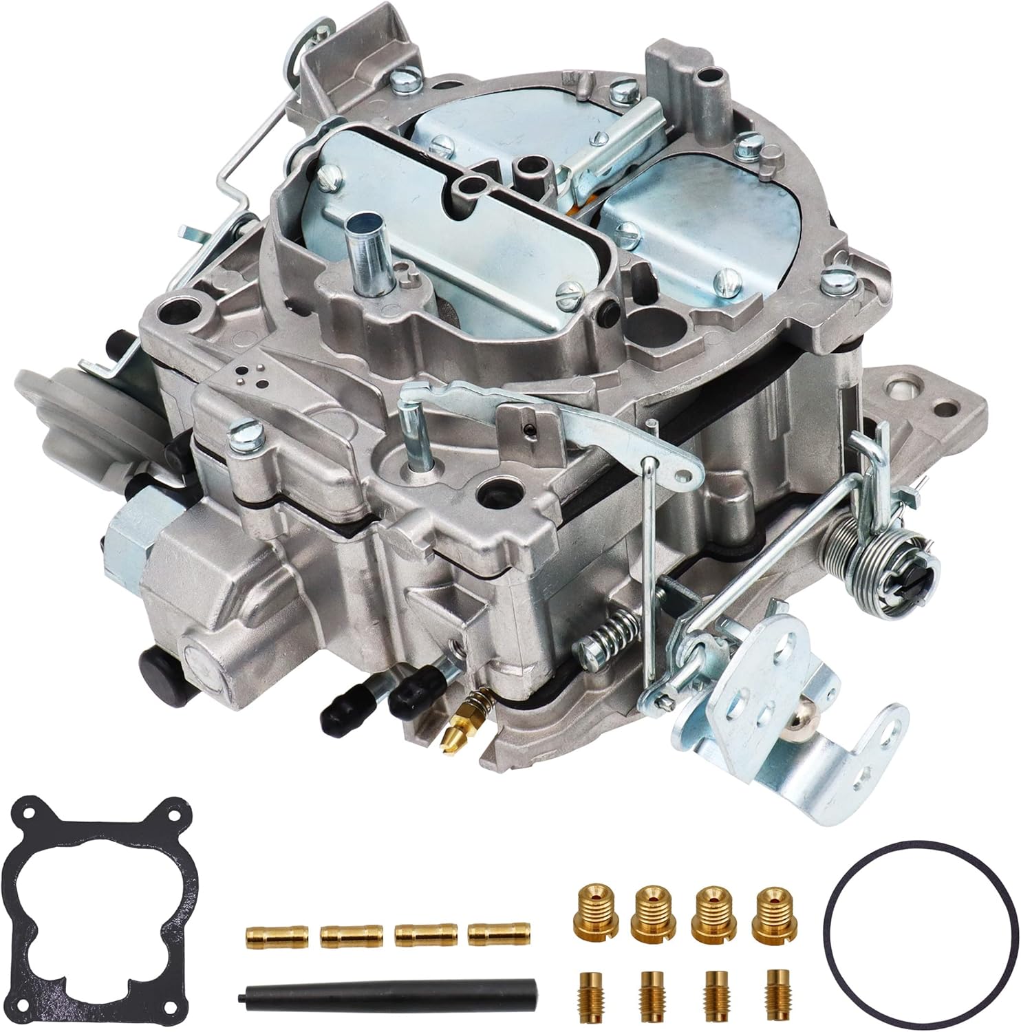 NENKUTEN New Carburetor 4 Barrel for 1901R Rochester Quadrajet 4MV Chevy 1966-1973 Manual Choke 1901-GG 4-BBL, Vacuum Secondary Durable