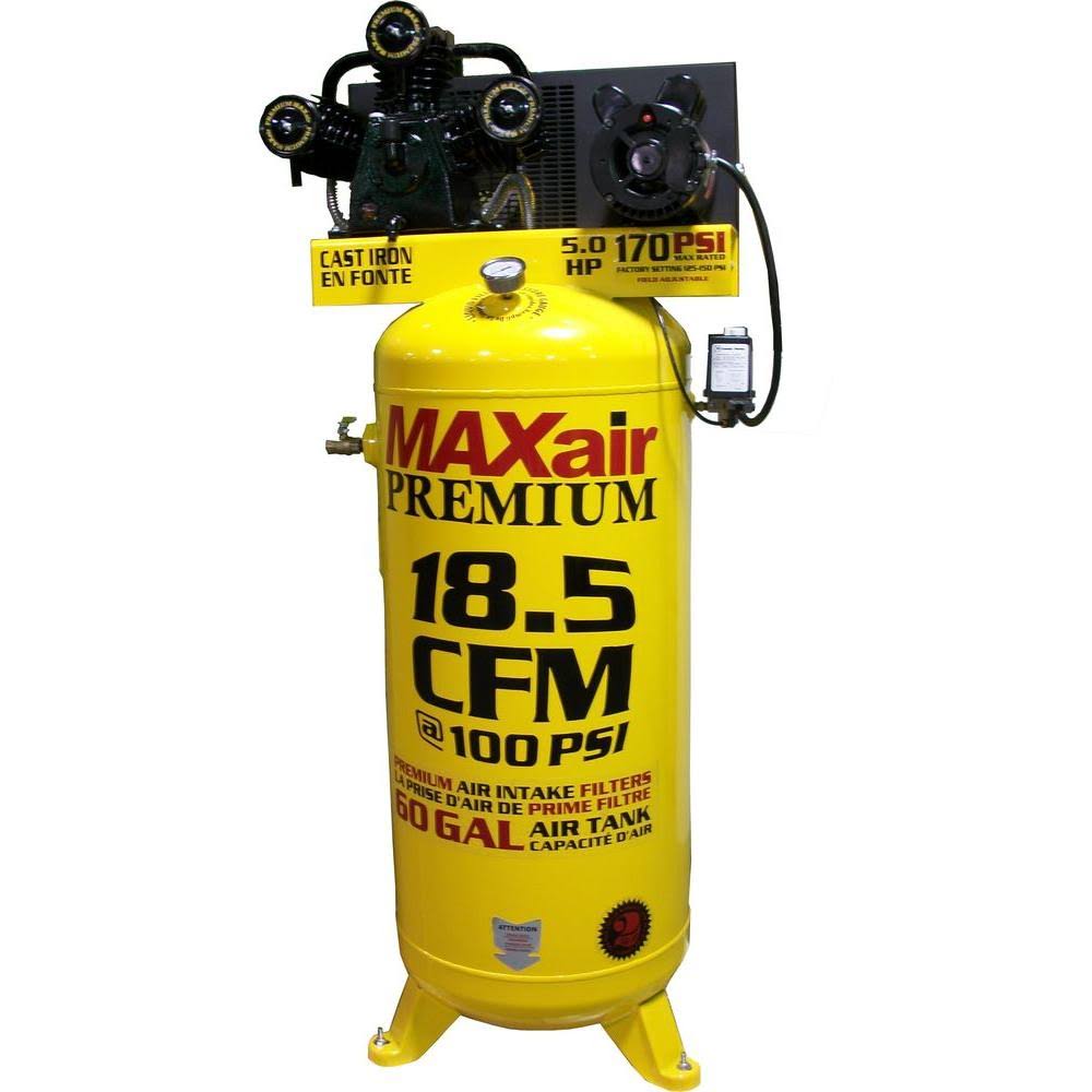Maxair 60-Gal. Vertical, 208/230-Volt Electric Air Compressor