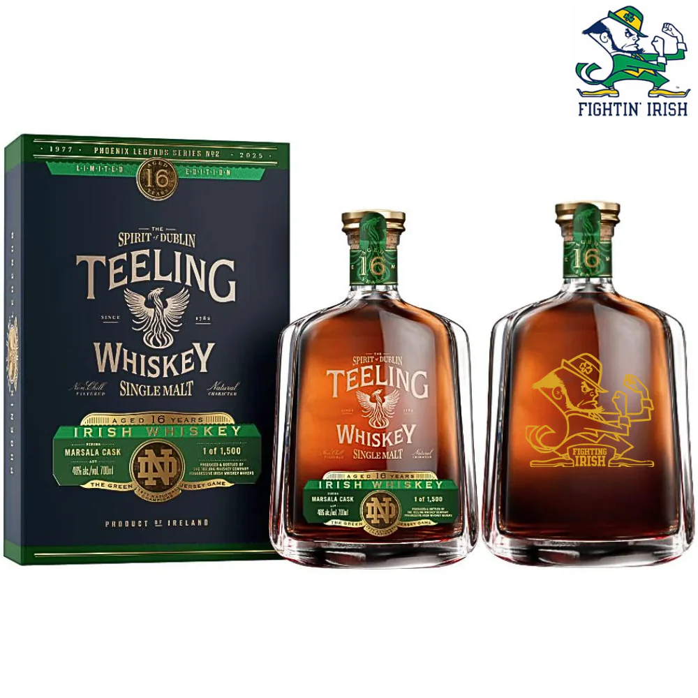 Teeling X Notre Dame 16 Year Old Phoenix Legends Series No. 02 W/ Logo Engraving - Nestor Liquor