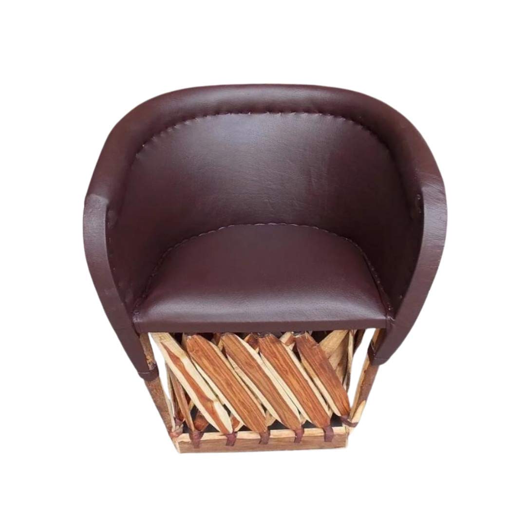 Chair Furniture Equipal Handmade By Equipales San Jose Chocolate Color Mexican Traditional Style Ideal for your home, house, garden, office