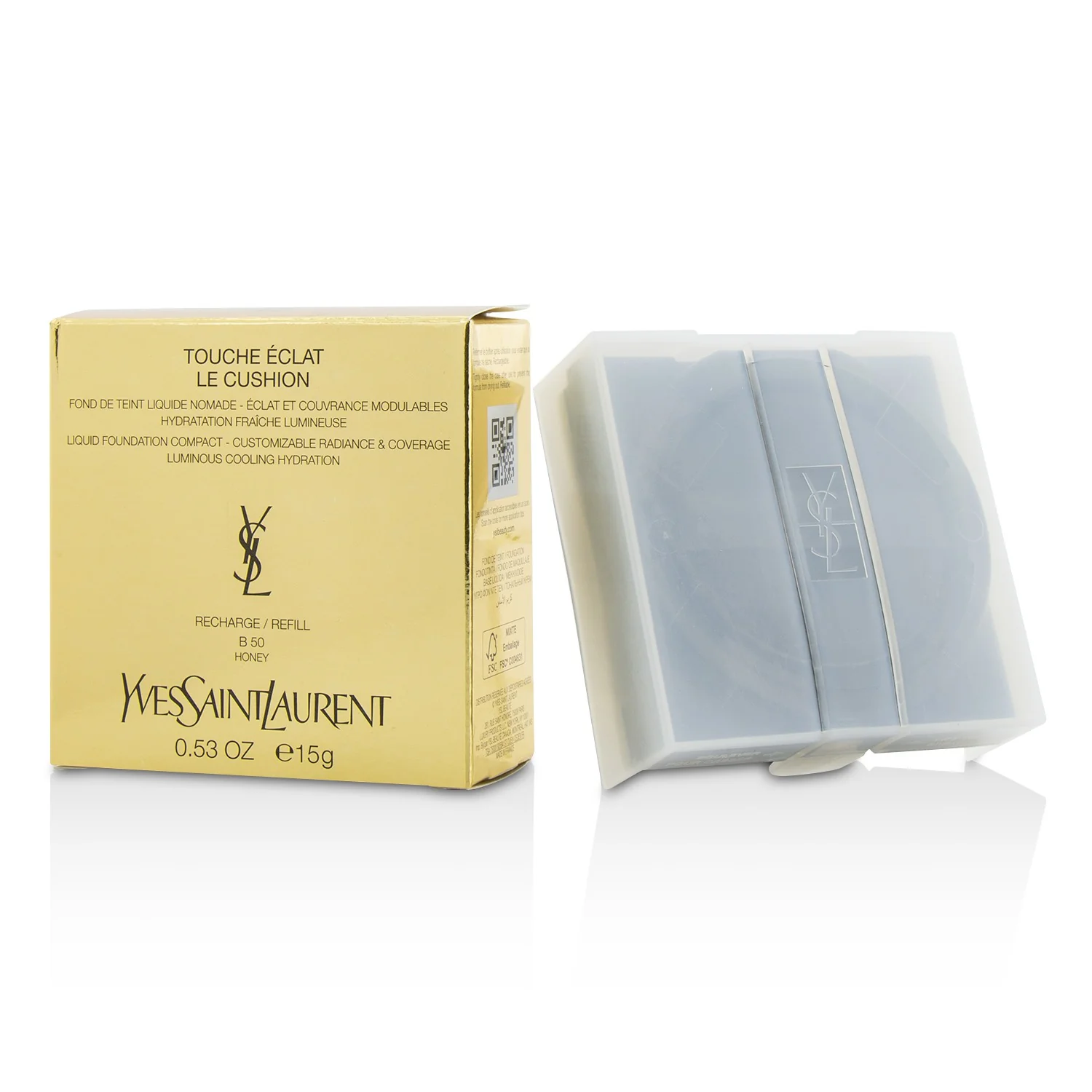 Yves Saint Laurent Touche Eclat Le Cushion Liquid Foundation Compact Refill - #B50 Honey 15g/0.53oz