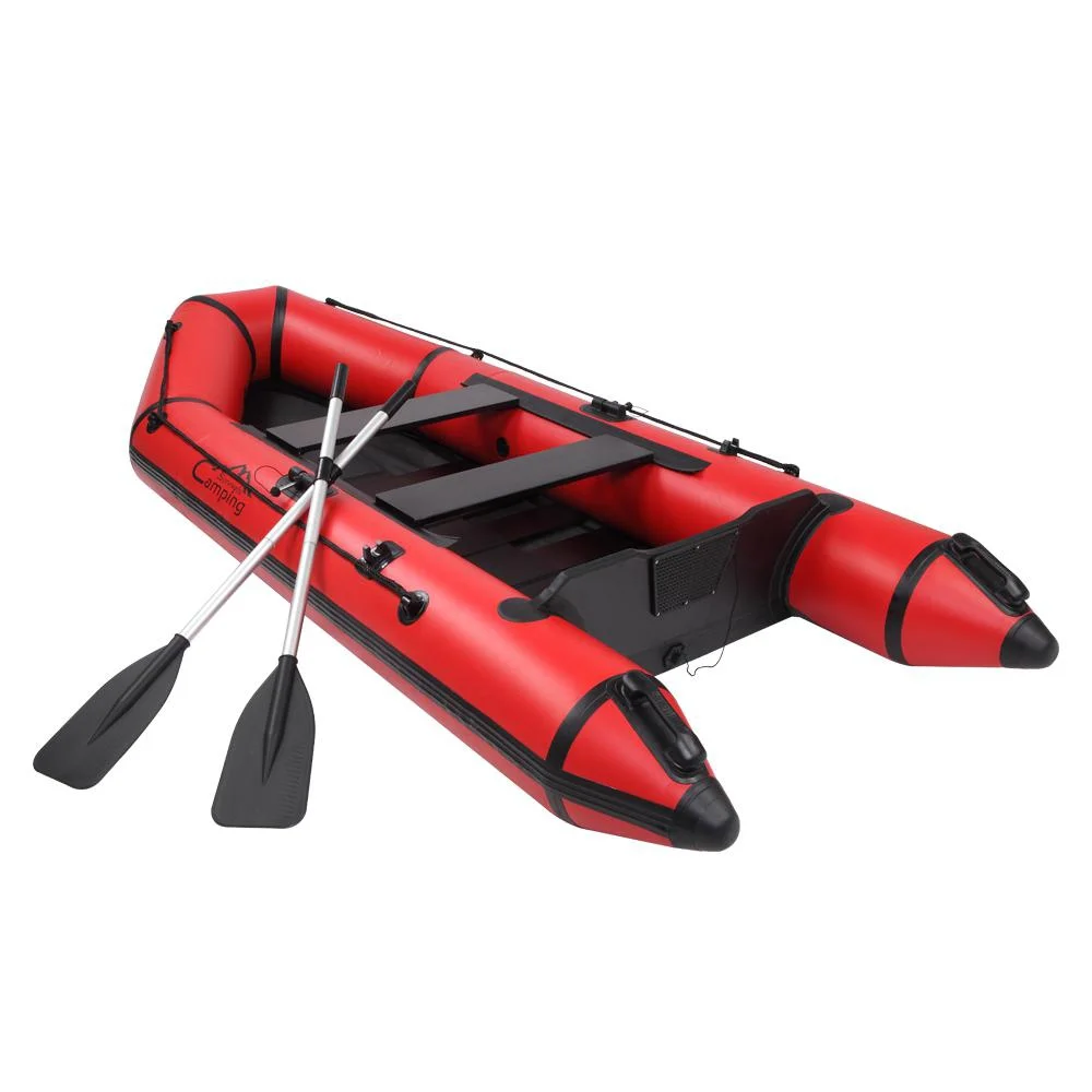 Inflatable Boat Kayak for Adult, 10Ft Raft Inflatable Kayak Canoe, 3 Person Fishing Boat w/ Paddles & Repair Kit for Adults,Apply to Oce,Sea,Lake