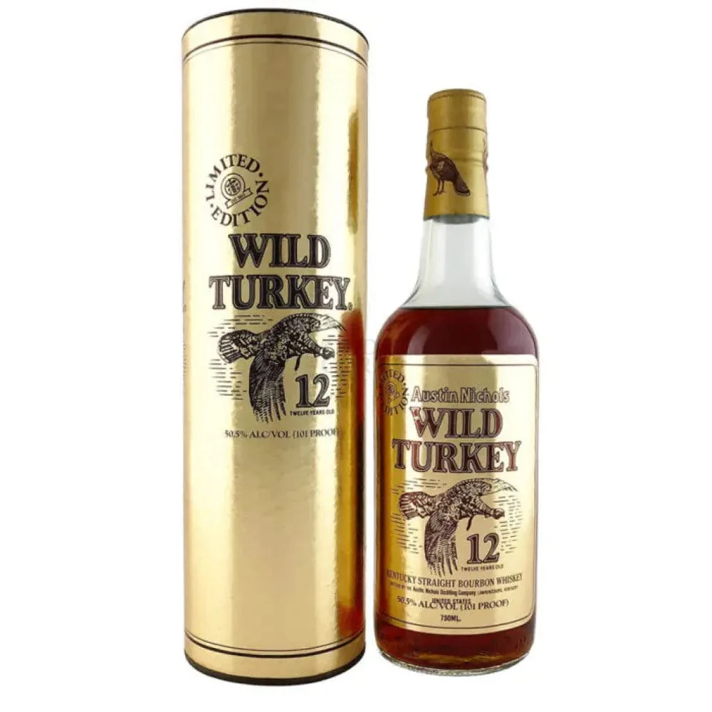 Wild Turkey 12 Year Old 1990 Gold Foil Kentucky Straight Bourbon Whiskey 750ml - Nestor Liquor