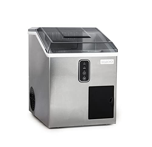 Igloo Electric Countertop Ice Maker Machine - Automatic and Portable - 33 Pounds in 24 Hours - Ice Cube Maker - Ice Scoop and Basket