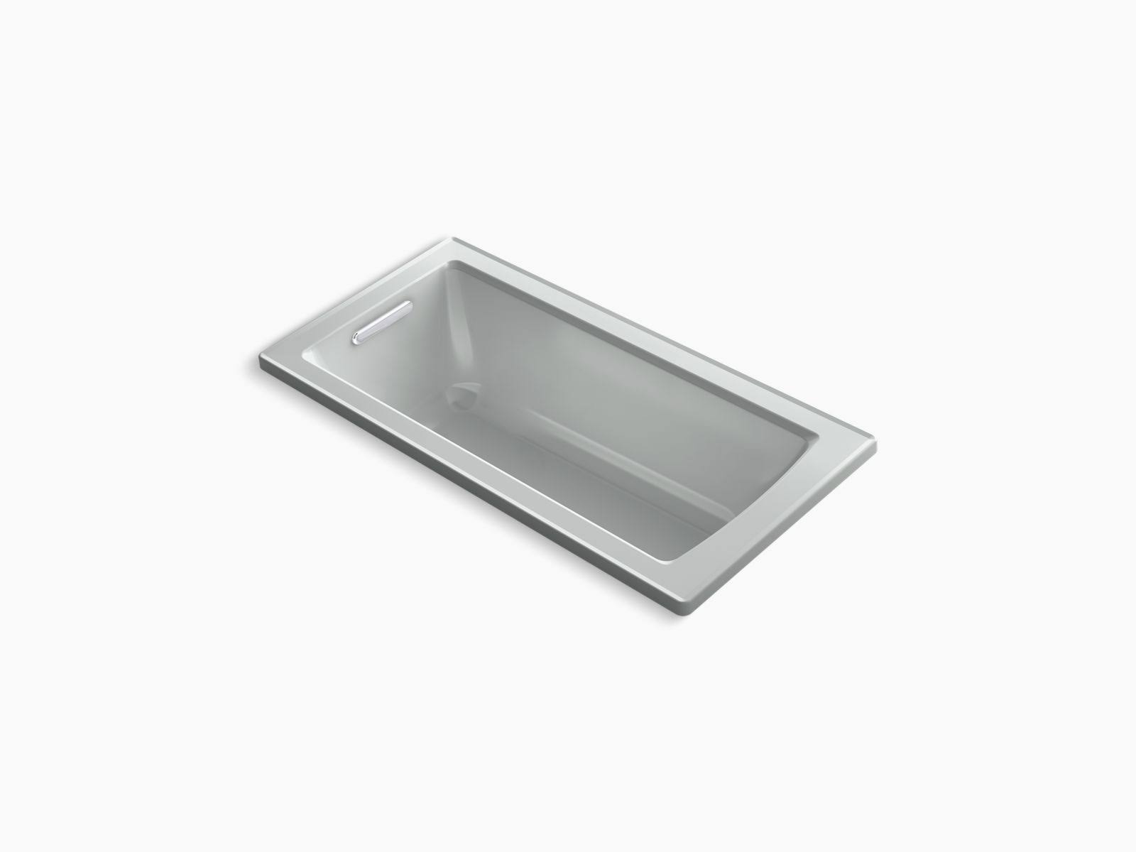 Kohler K-1946-95 Archer 60x22 x 30x22 Drop-In Bath Ice Grey