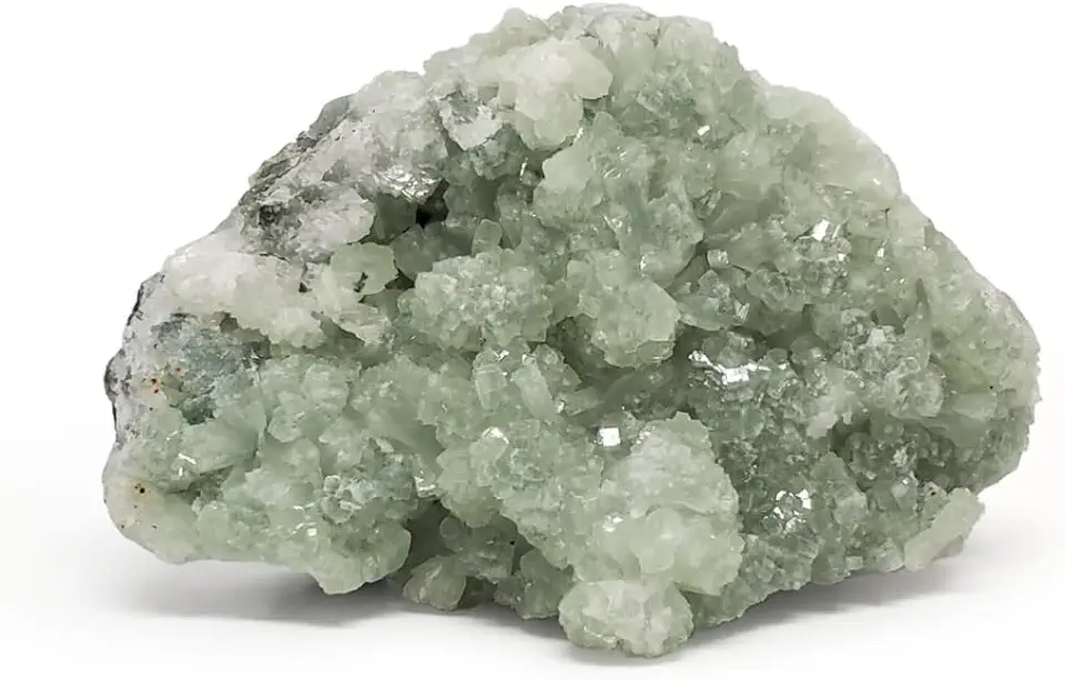 Collection - Prehnite Crystal Cluster - 3 lb - Natural Raw Healing Crystals, High Energy Crystal for Spiritual, Reiki, Yoga, Meditation, Chakra