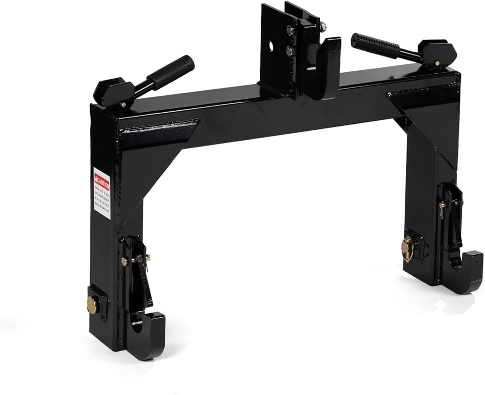 Titan Attachments 3-Point Quick Hitch fits Cat 1 & 2 Tractors Easily Adjustable