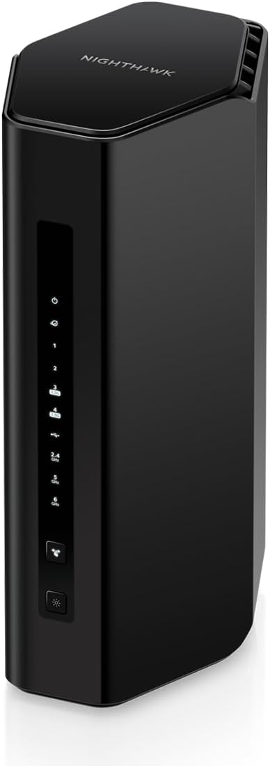 NETGEAR Nighthawk Tri-Band WiFi 7 Router (RS300) – BE9300 Wireless Speed (up to 9.3Gbps) - Coverage up to 2,500 sq. ft.