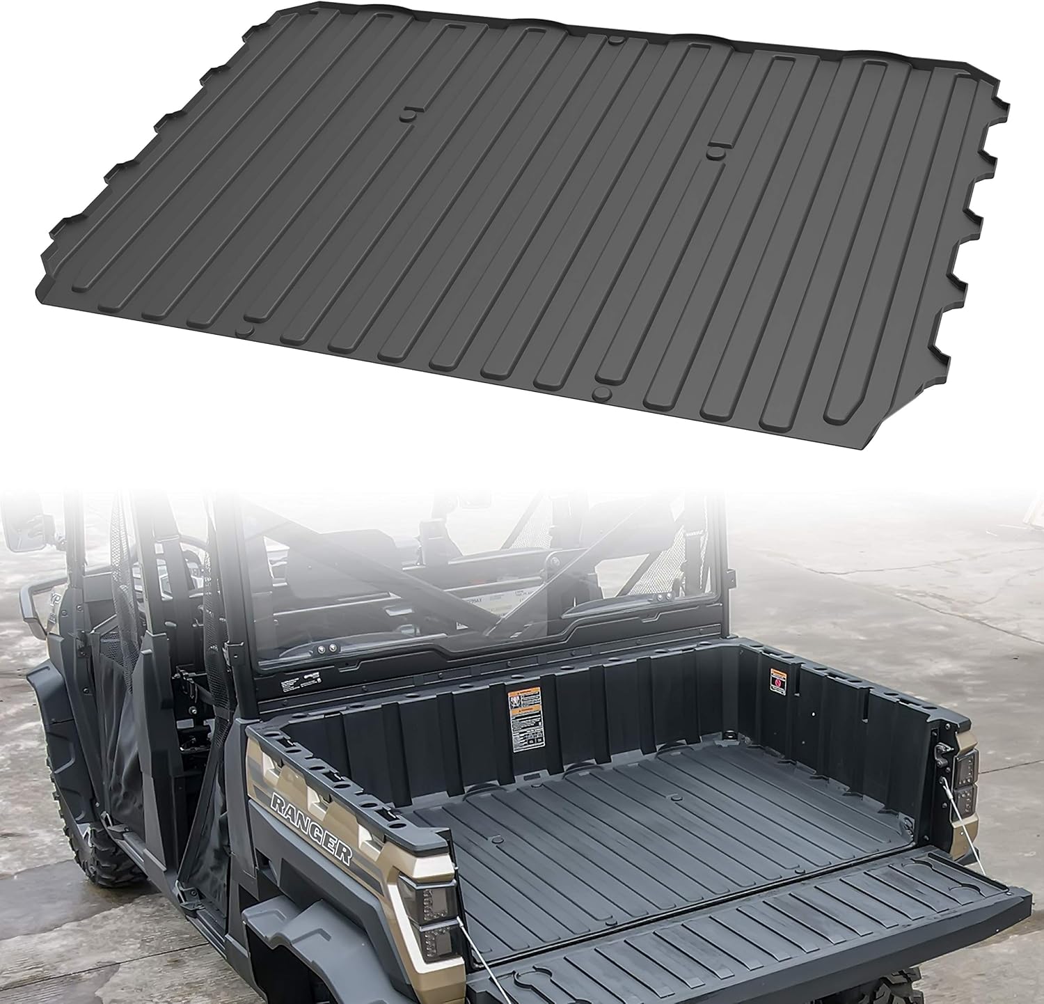 SAUTVS Rubber Bed Mat Liner for Ranger XP 1000