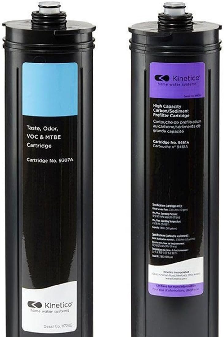 Kinetico Filter Cartridge Set. (Part No 9307 Light Blue & 9461 Purple) for all K5 Pure drinking water systems