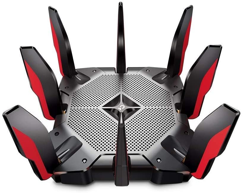TP-Link - Archer AX11000 Tri-Band Wi-Fi 6 Router - Black/Red Renewed
