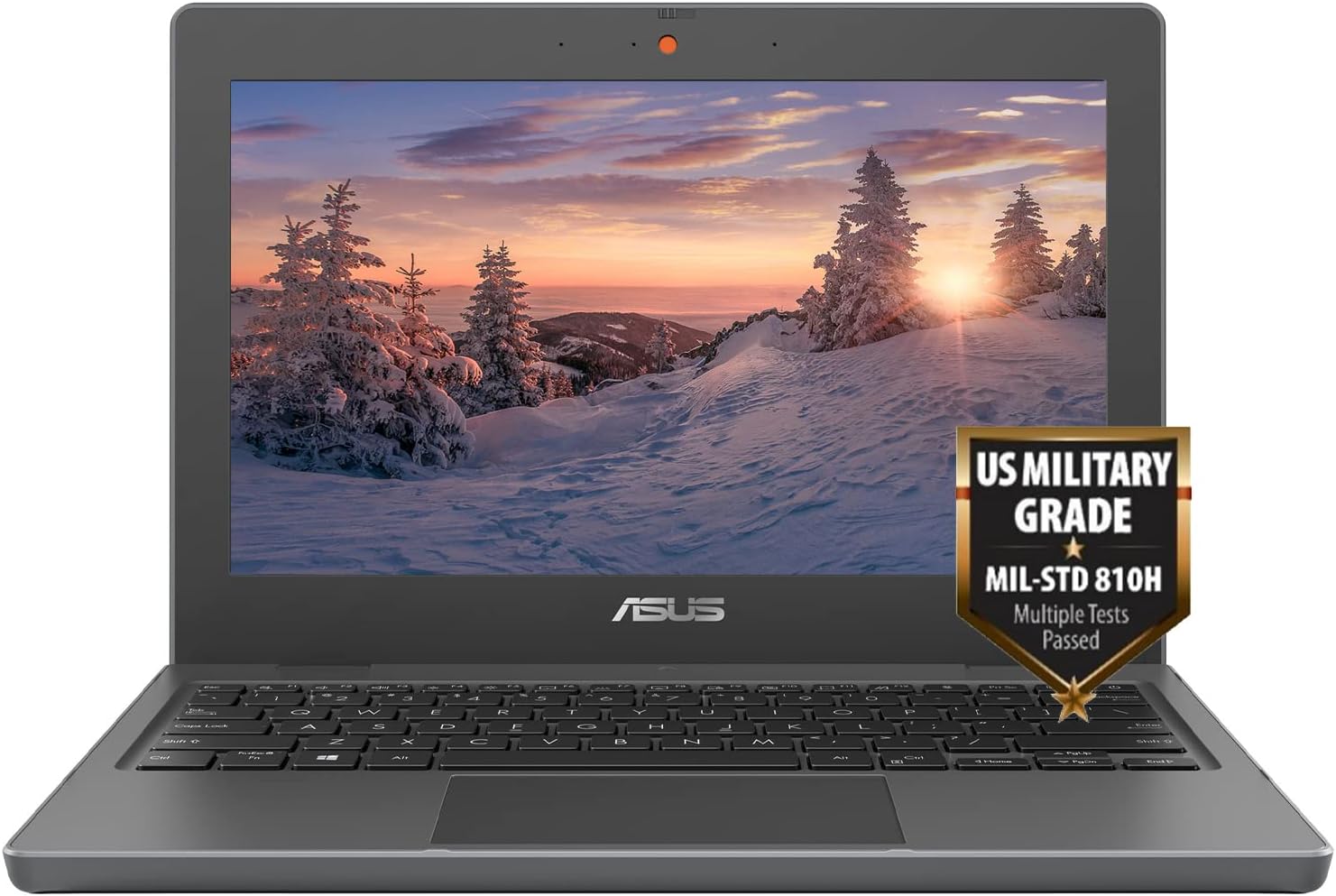 Asus Student Laptop, 12 inch IPS Anti-Glare Eye-Care HD Display, Intel Celeron N4500, Military-Grade Durability, Wi-Fi 6