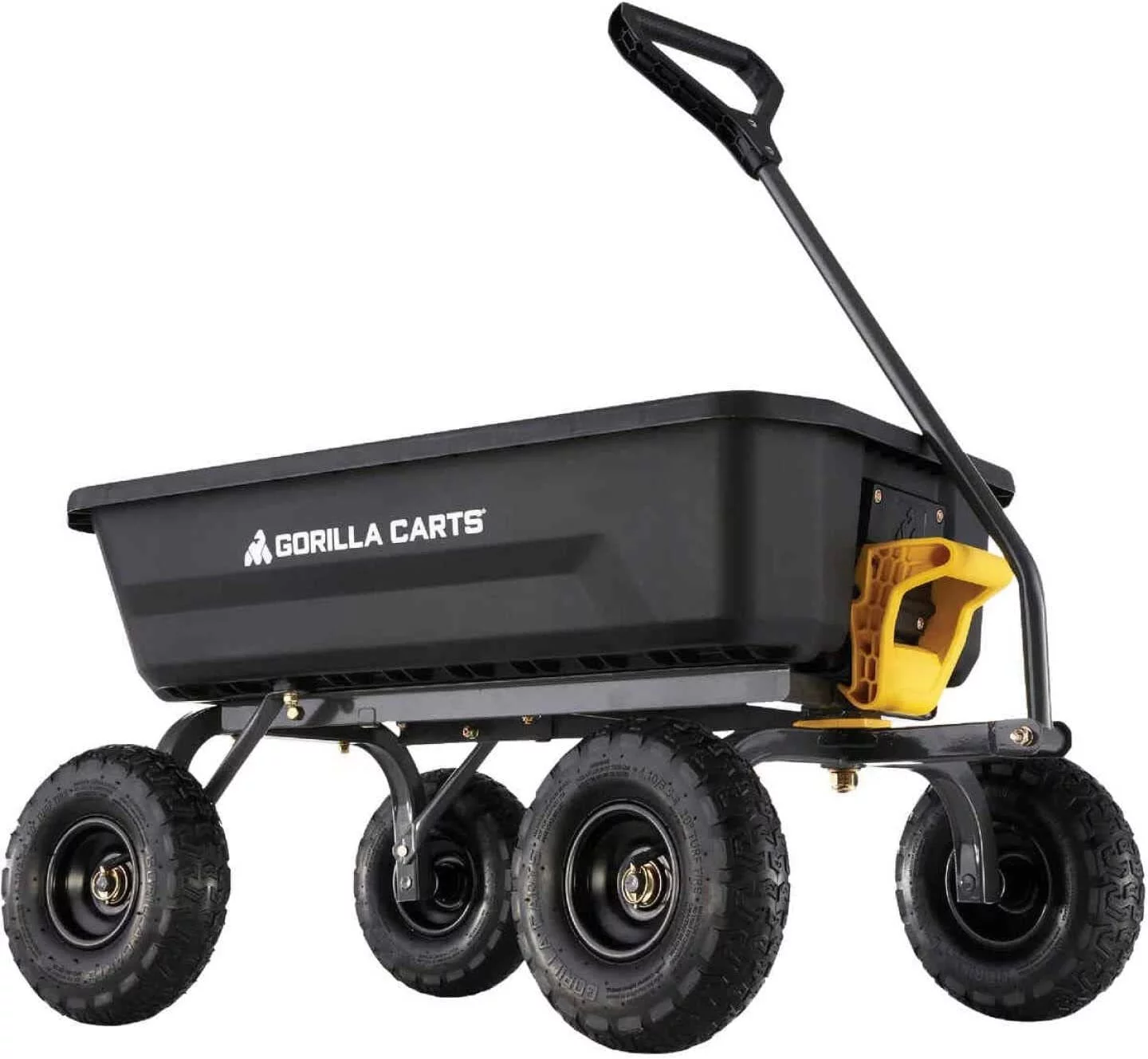 Gorilla Carts 4 Cu. Ft. 600 Lb. Poly Garden Cart - Radiant Selections