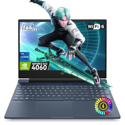 HP Victus 15 Gaming Laptop,Intel Core i7-13620H(10C/16T), NVIDIA GeForce RTX 4060,15.6“FHD Display Laptop Computer,32GB RAM 2TB NVMe SSD with Webcam