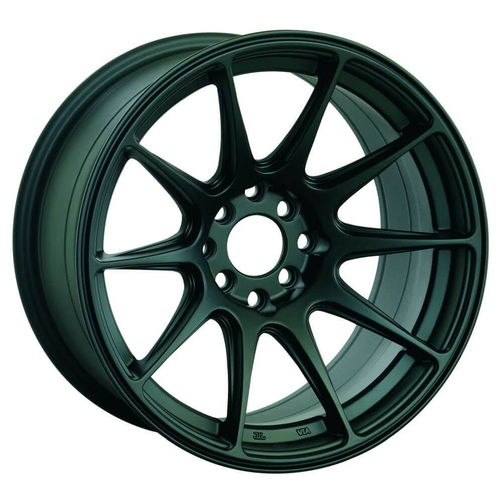 XXR 527 17x9.75 5x100/5x114.3 25et Flat Black Wheel