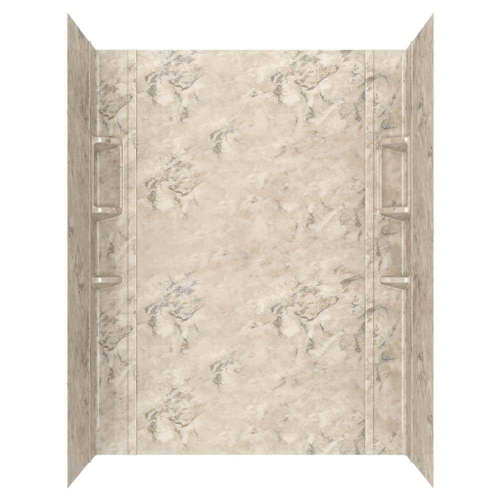 American Standard Ovation 32 in. x 60 in. x 72 in. 5-Piece Glue-Up Alcove Shower Wall Set in Beige Parchment - Shop Hardware Tools Online Store